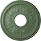 Ekena Millwork Tirana Ceiling Medallion (Canopies up to 4 3/4"), 13 7/8"OD x 3 3/4"ID x 1 1/4"P, Athenian Green CM13TIAGF - alternate 1